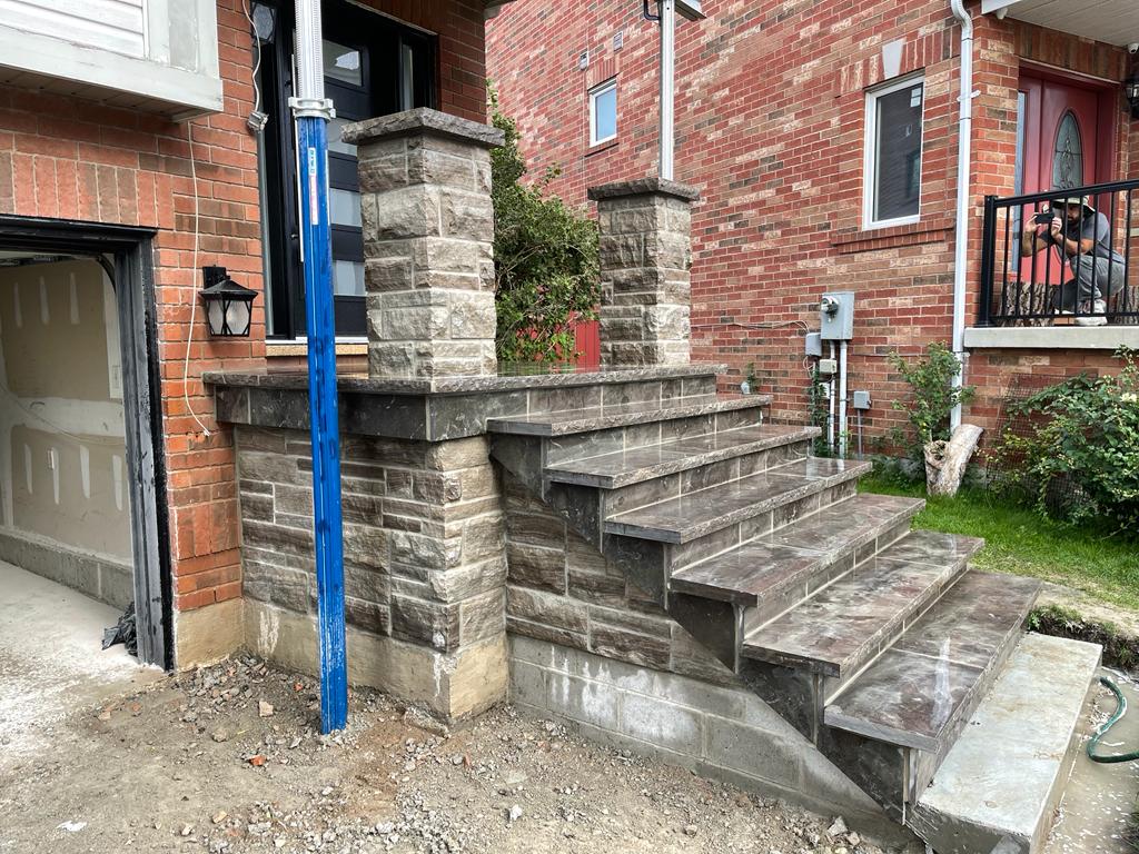 Natural Stone Pillars | Premier Masonry GTA Experts