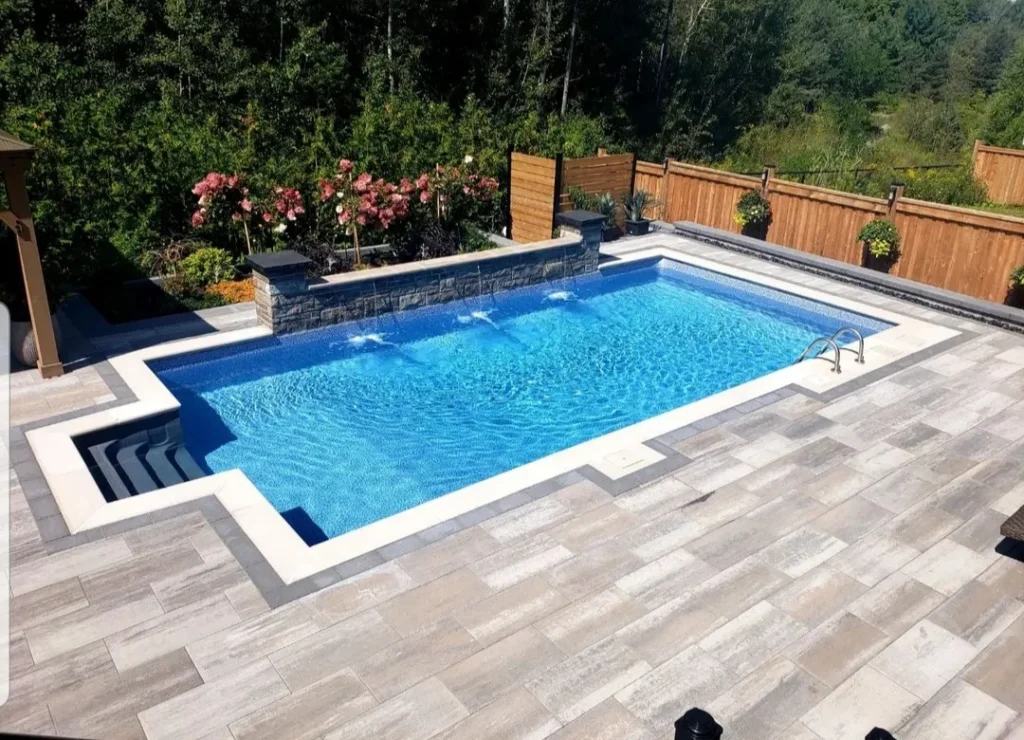 Full landscaping in Vaughan, pool coping vaughan, landscaping vaughan, ontario